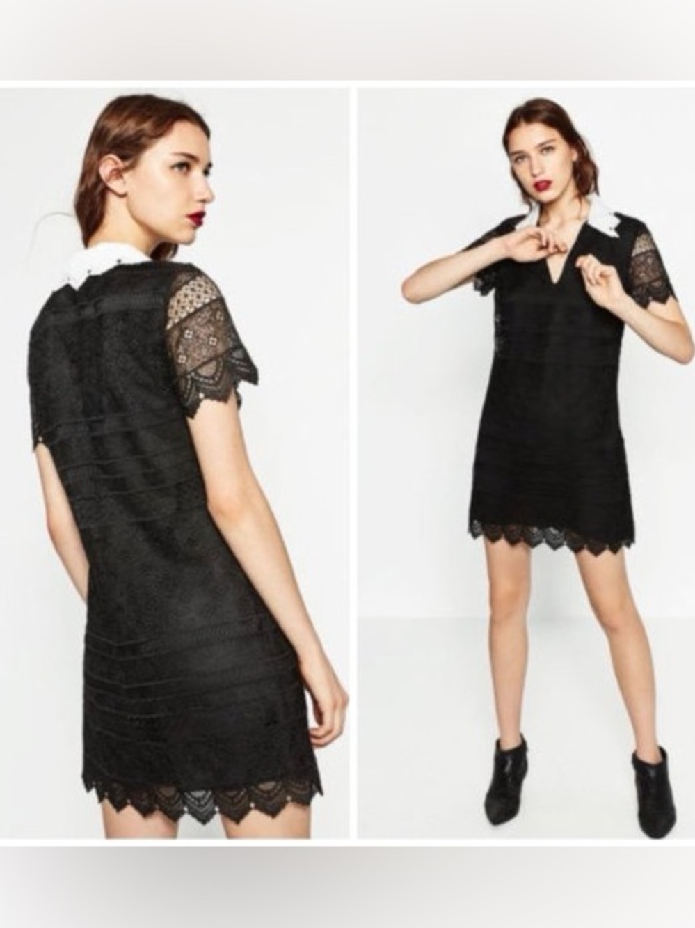 Zara lace Wednesday mini dress